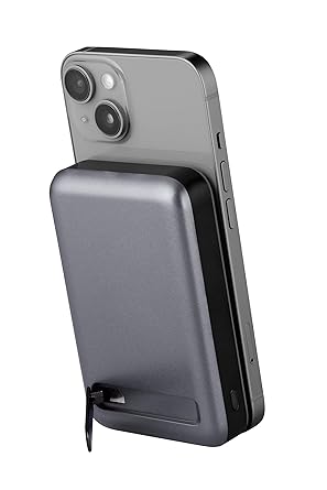 Nextech Magsafe Wireless powerbank 10000 Mah Fast Charging USB Type-C Input, 22.5W Output & 15W Wireless Charging for iPhone 12 & Above & Android (Black) Wireless Power Bank for iPhone & Android