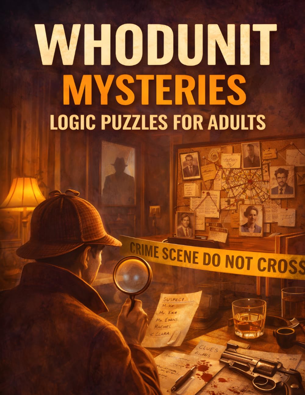 Whodunit Mysteries Logic Puzzles for Adults: 25 Detective Cases to Solve Using Logic, Clues, and Deduction