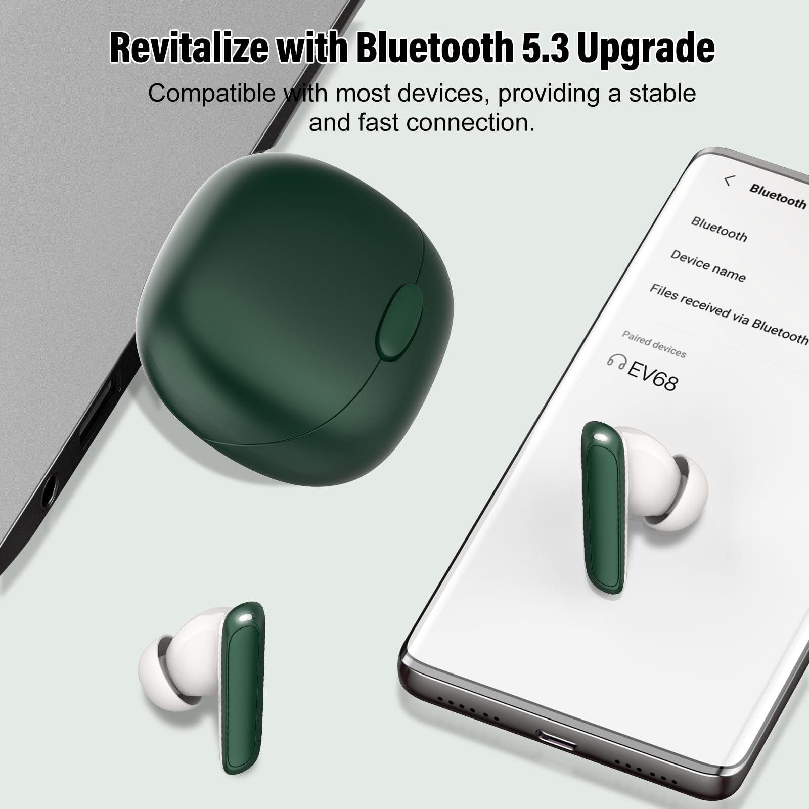 AI Auriculares traductor en Tiempo Real, 48H Auriculares Traductores de Idiomas con 164 Idiomas, 5 Modos de Traducción, Cascos Inalambricos Bluetooth 5.3 con ENC y App con Viajes/Negocios/Reunirse