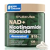 NAD+ Supplement - Nicotinamide Riboside 910 Mg Supplement for Men and Women, Liposomal Nicotinamide Riboside Resveratrol, for Focus, Boost - 120 Capsules