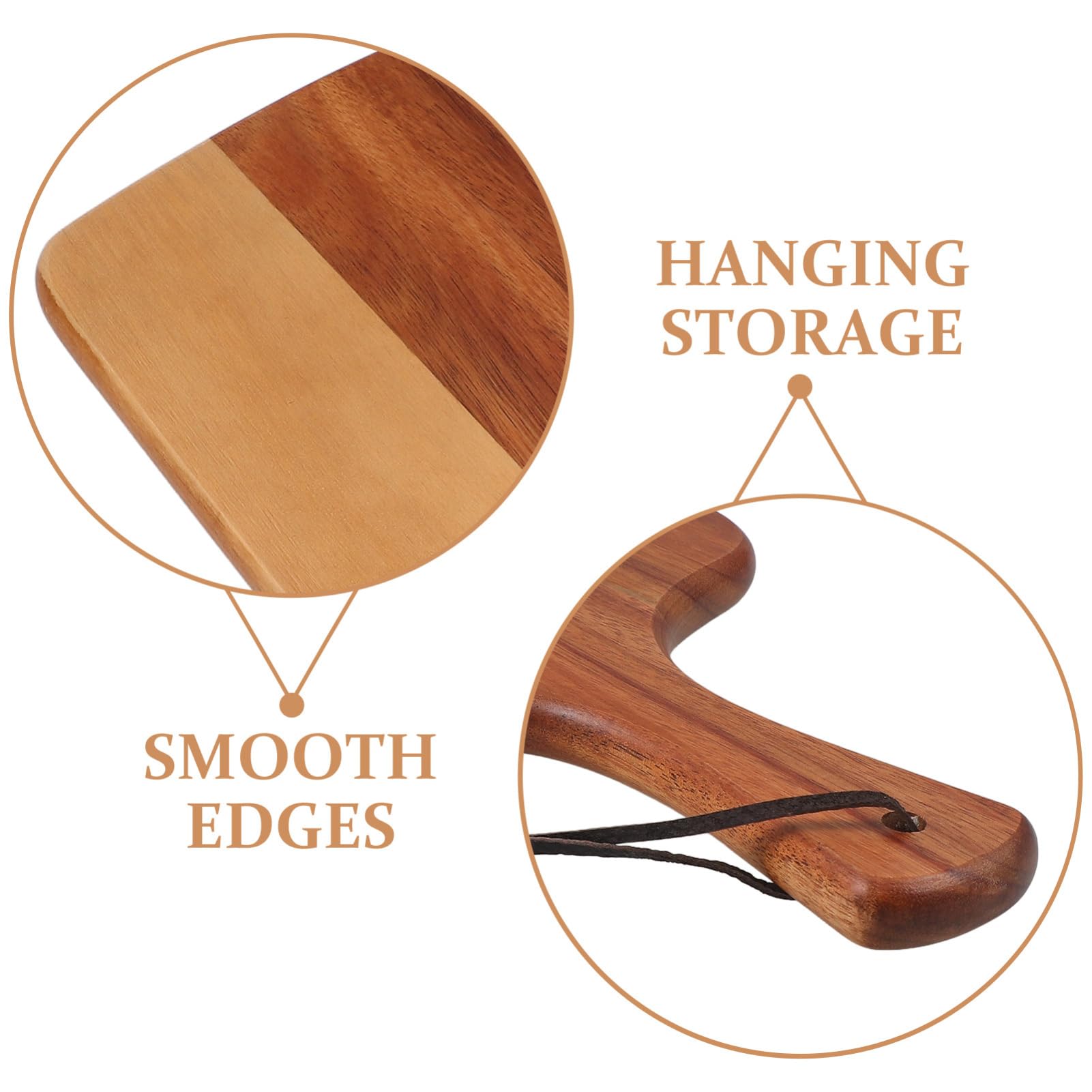 Tagliere da Cucina Facile da Pulire con Manico in Legno Design Antiscivolo, Uso Multifunzione per Carne, Pizza e Formaggio