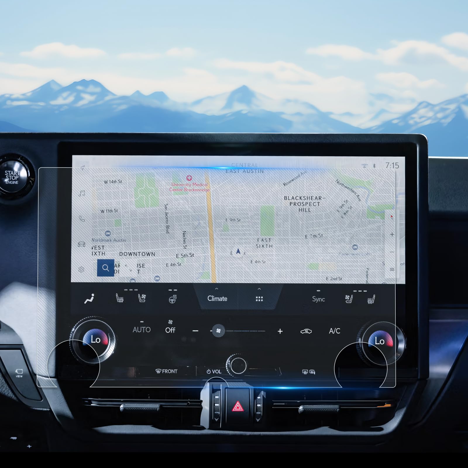 WEIPIN For Glossy Tempered Glass 2024 2025 2026 L exus GX 14 Inch Touchscreen Screen Protector - GX (Premium/Luxury/Overtrail) Accessories