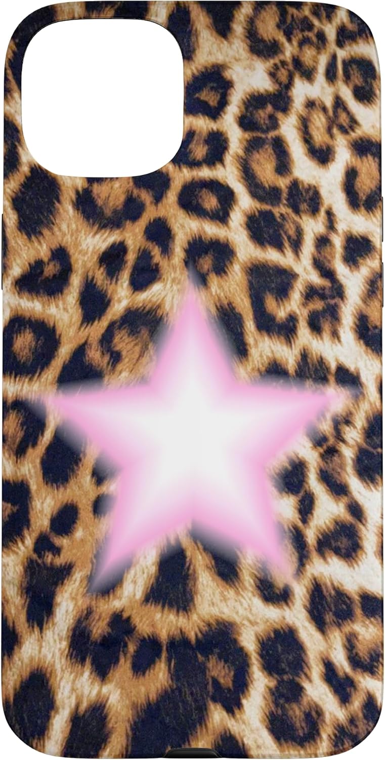 Baby Pink Leopard Star Case for iPhone 11