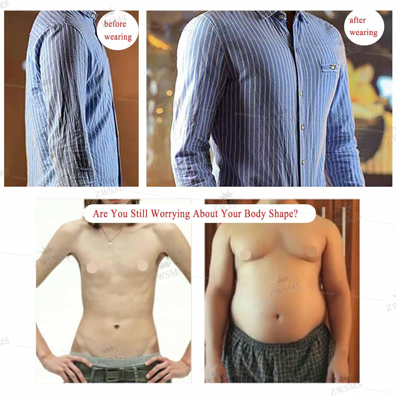 8 Generations Silicone Muscle Suit Fake Muscles Half-Body Realistic Silicone Chest Male Bodysuit for Cosplay