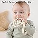 3 Pack Ring Teether Baby Infant Toys, Baby Essentials, Silicone Teething Ring Toys for Babies 0-6 Months, Seposeve Toddler Teethers 6-12 Months 12-24 Months, Infant Teething Relief, Purple Pink White Product Image 6