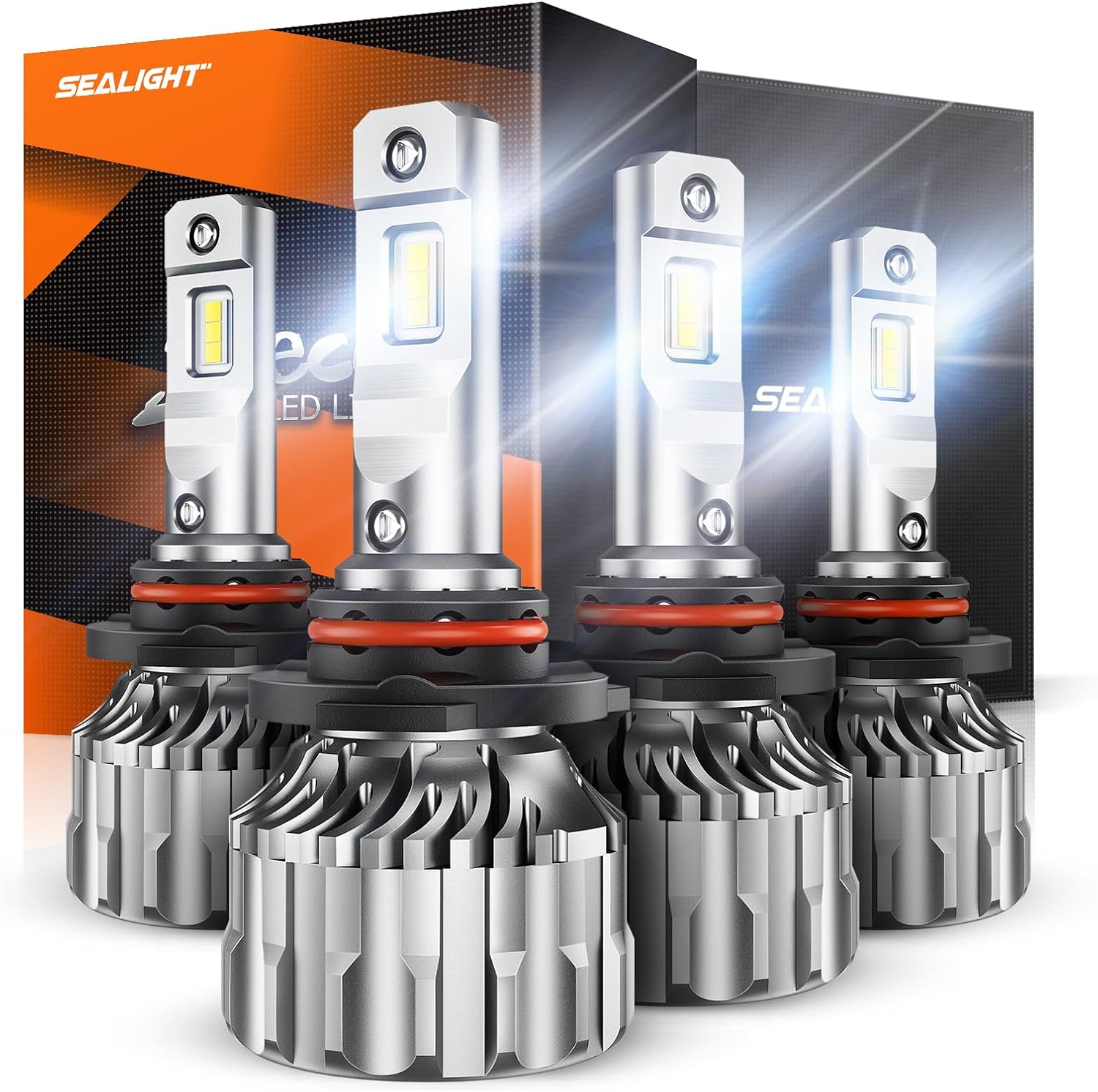 SEALIGHT 9005/HB3 9006/HB4 LED Headlight Bulbs Kit, S6 40,000 Lumens