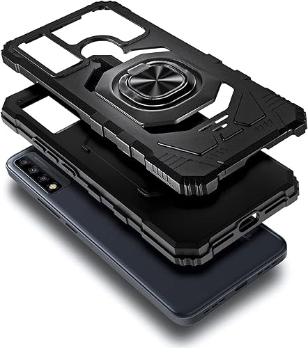 Miniatura 3 de NZND Funda para TCL 4X 5G (T601DL) TCL 20 A 5G con protector de pantalla de vidrio templado (cobertura máxima), protección de cuerpo completo grado