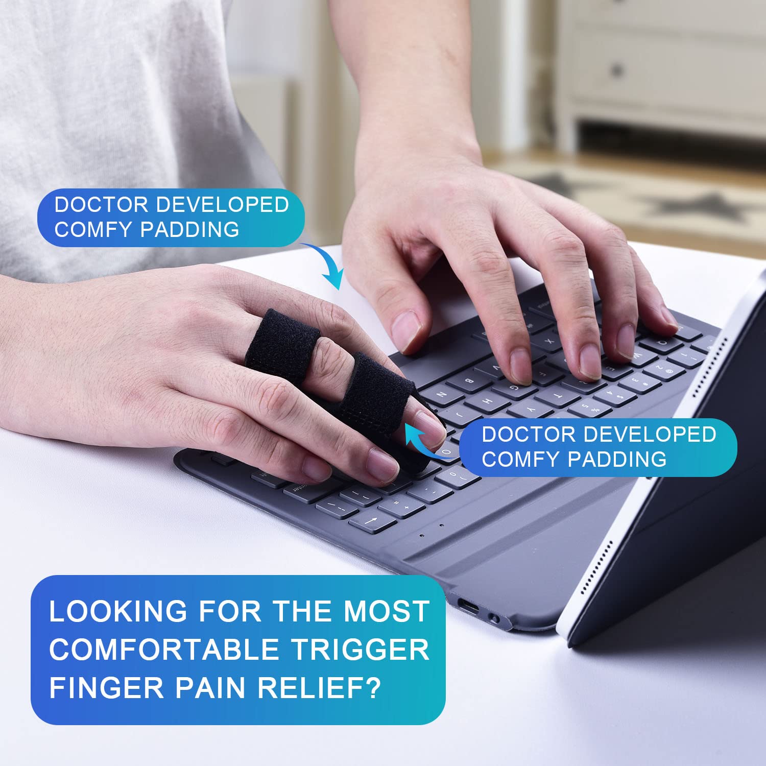 Sopito Finger Splints, 6pcs Finger Support Brace Finger Stabilizer for Broken Fingers Straightening Arthritis Knuckle Immobilization : Health & Household