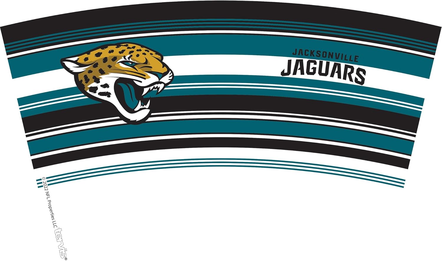 Tervis NFL Jacksonville Jaguars - Hype Stripes Made in USA Double Walled Insulated Tumbler Travel Cup Keeps Drinks Cold & Hot, 16oz, Classic - Image 2