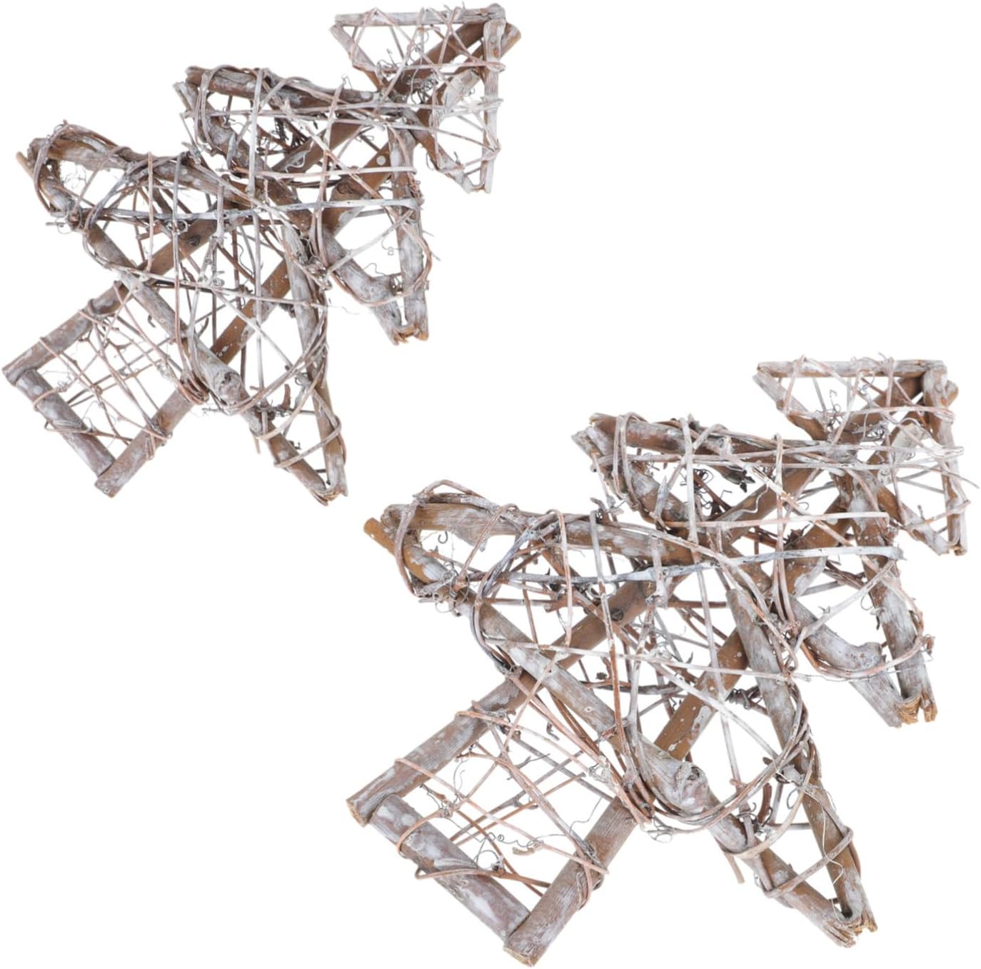 Cabilock 2pcs Decorative Wreath Frame for Crafts Rattan Rack for Artificial Flowers Unique Hanging Design for Holiday Decor Weddings Garden Activities Height