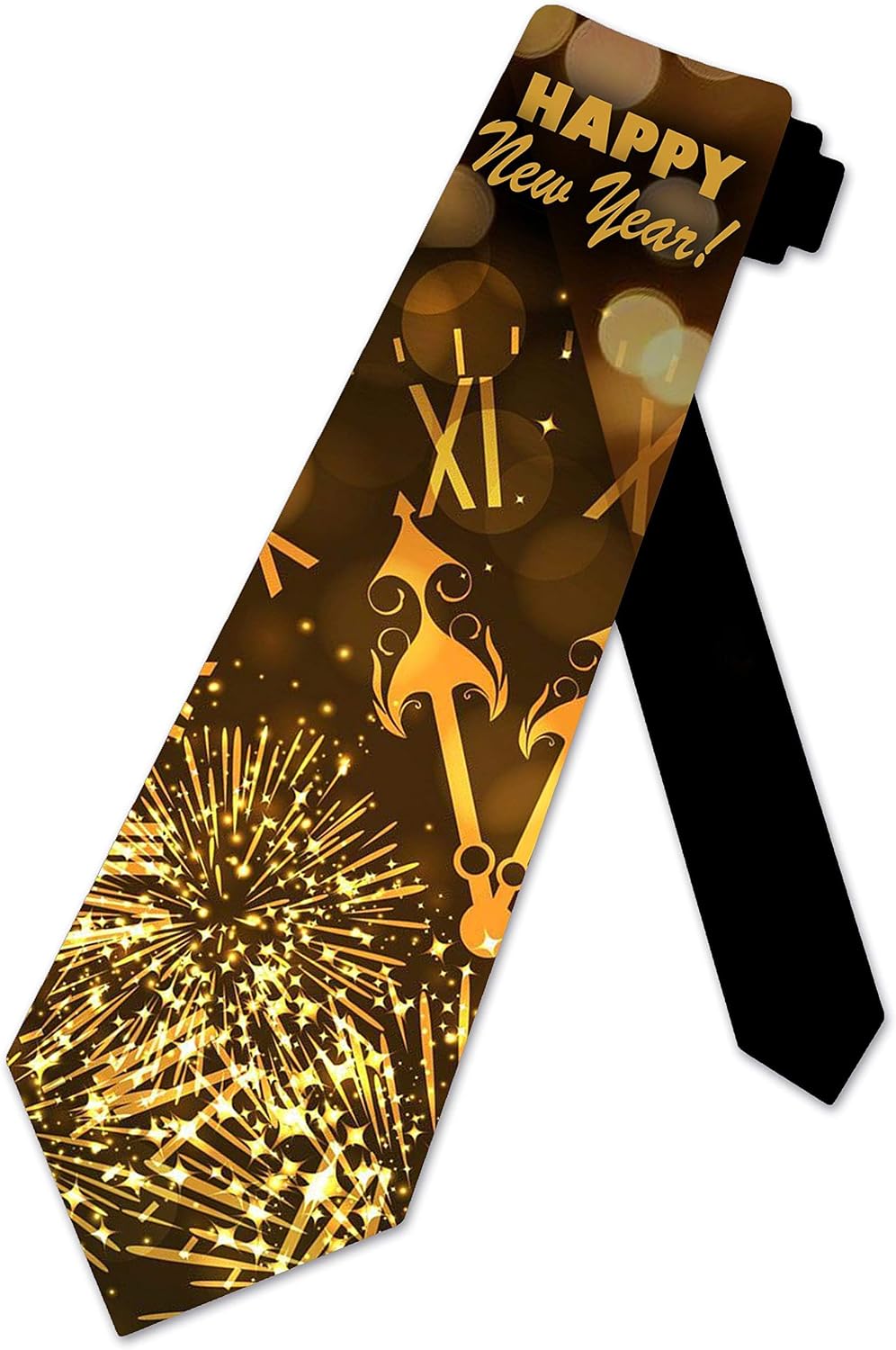 Three Rooker New Year's Ties Mens Celebration New Year Fireworks Necktie
