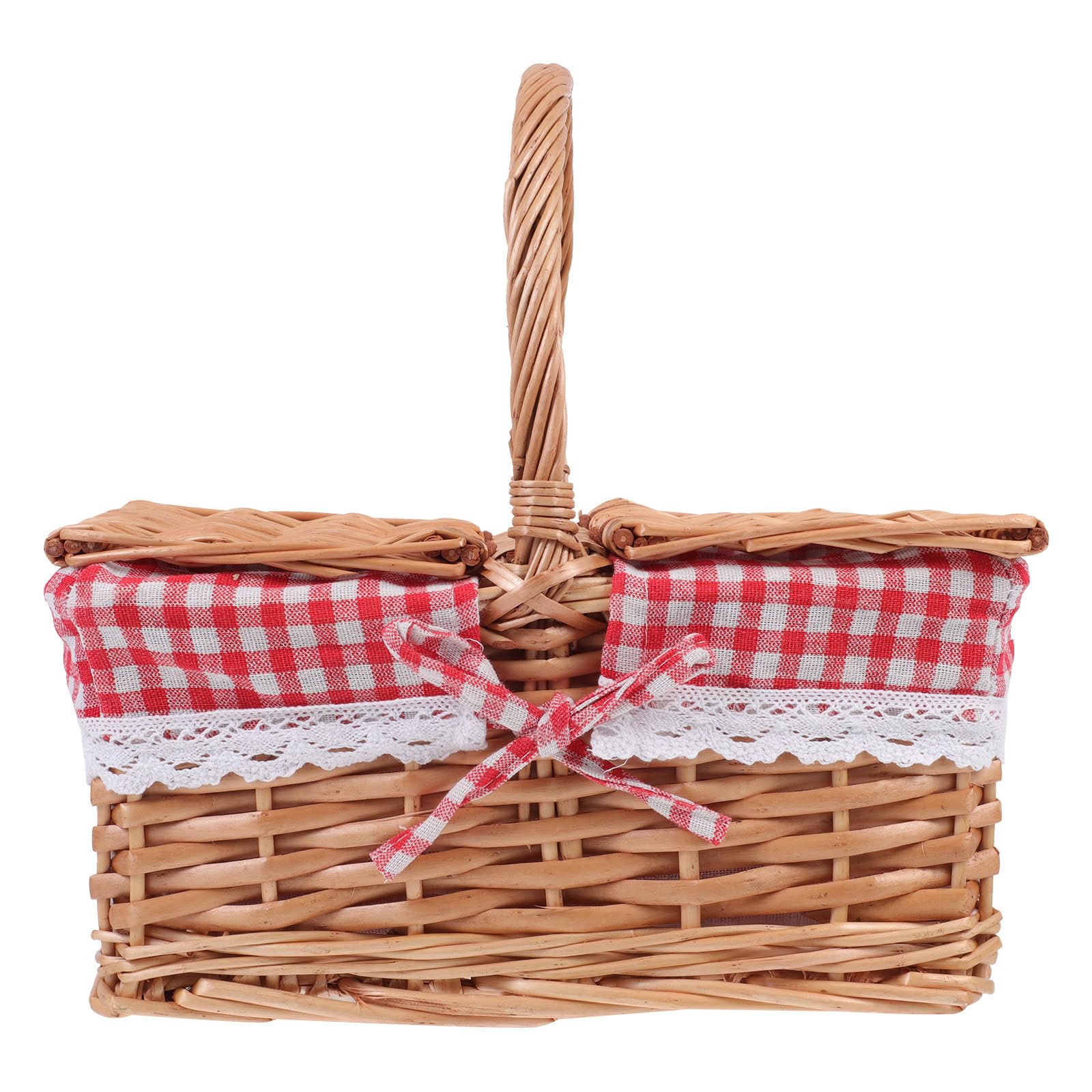 Panier de pique-nique à finition soignée ORFOFE, un objet d'artisanat haut de gamme