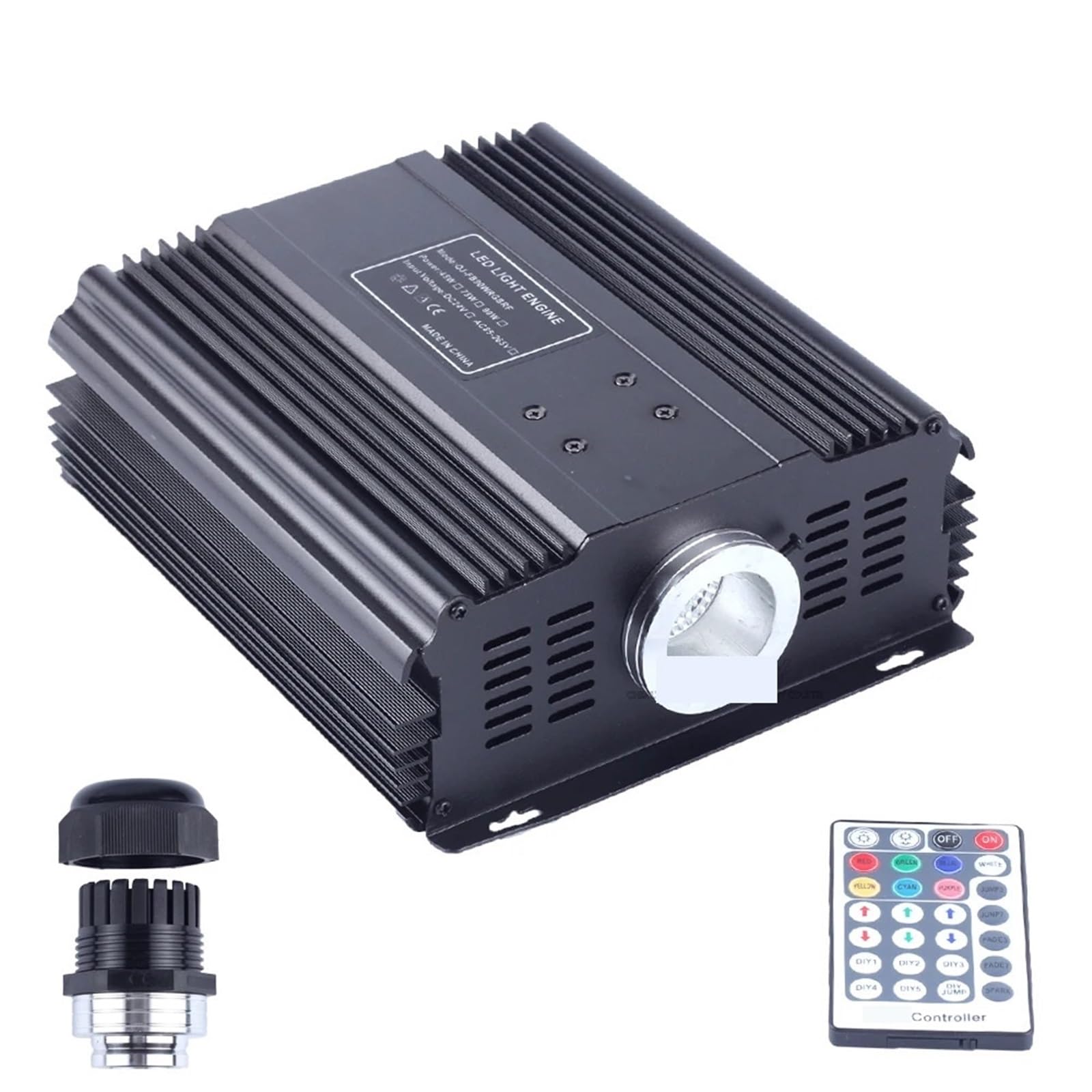 CUDTAPI LED Fiber Optic Light Engine 45W RGB Fiber Optic Engine Remote Control LED Light Source Available For Optical Cable Ceiling Lighting Driver