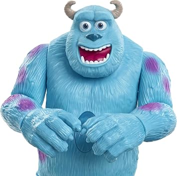 Pixar Interactables Sulley Talking Action Figure, 8-in / 20.3-cm Tall Posable Movie Character Toy, Interacts with Other Figures, Kids Gift Ages 3 Years & Older