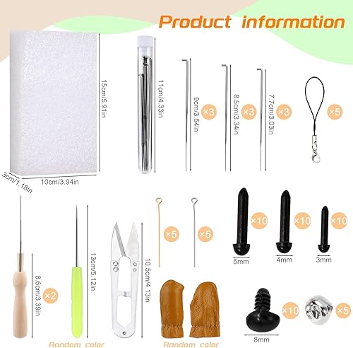 Miniatura 16 de Kit de iniciación de fieltro de lana con exquisita bolsa de almacenamiento verde, juego de 40 colores de lana, herramientas para suministros