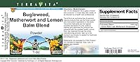 Vista 4 de Polvo de soporte tiroideo - Bugleweed, Motherwort y bálsamo de limón (1 oz, ZIN: 511180)