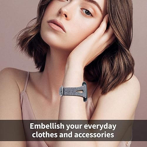 Miniatura 8 de Bandas tejidas para Fitbit Versa 4Sense 2SenseVersa 3 para mujeres y hombres, cómodas correas de repuesto de tela delgada, pulseras deportivas