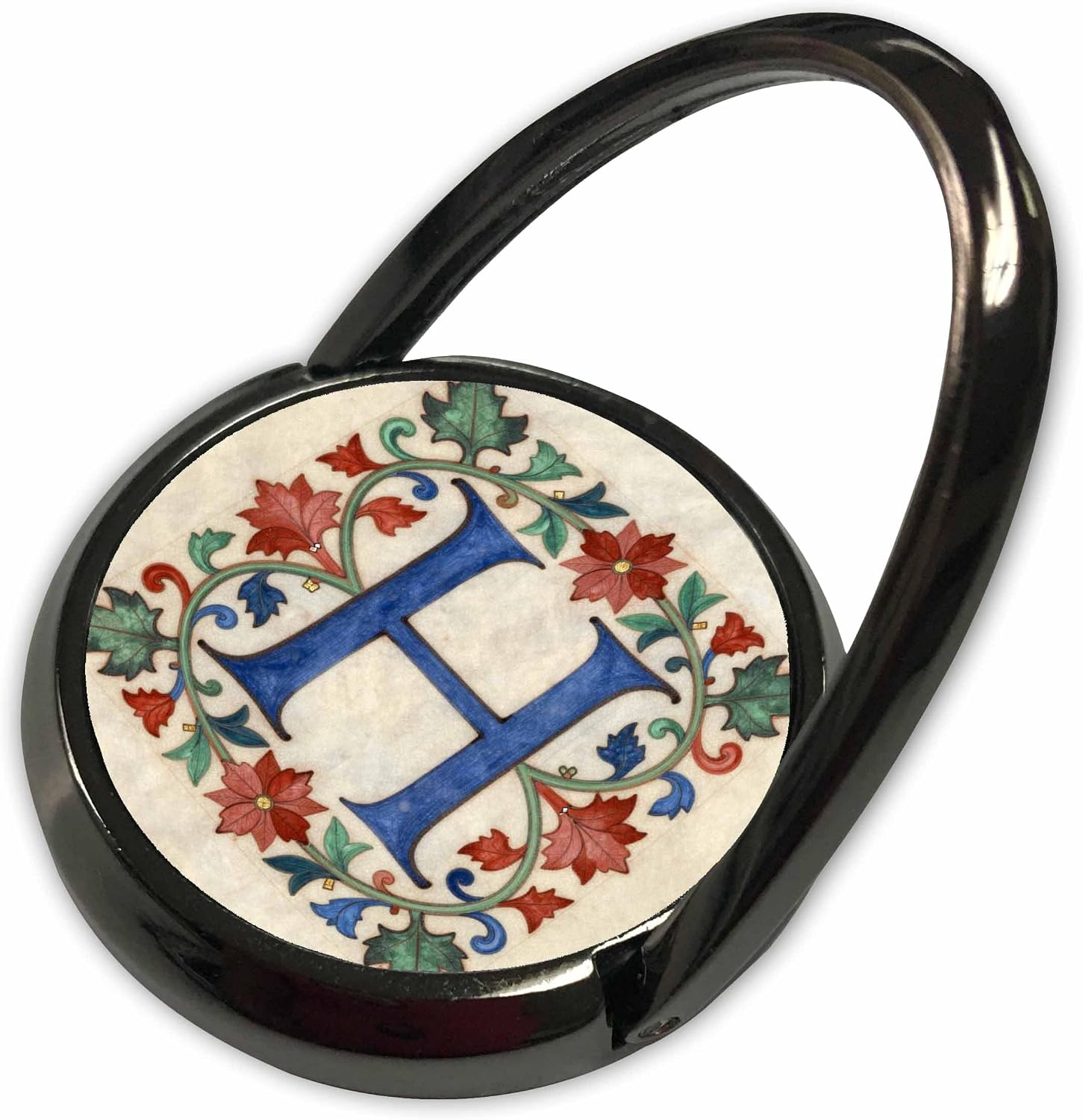 3dRose Personalized Illuminated Letter H Phone Ring