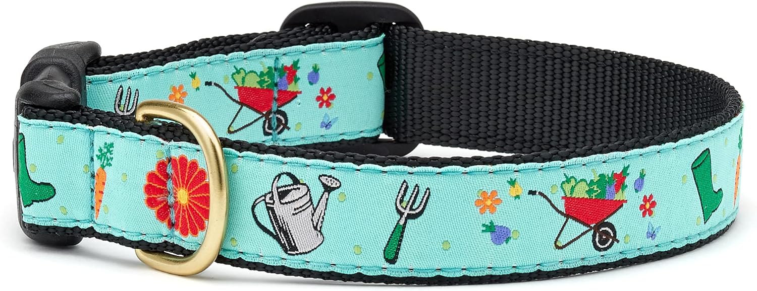 Up Country Garden Pawty Pattern (Garden Pawty Leash, 6 Foot Long 5/8 Inch Narrow Width)