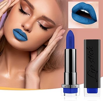 Amazon | 口紅 黒 紫 緑 青 コスプレ リップスティック カラー リップ