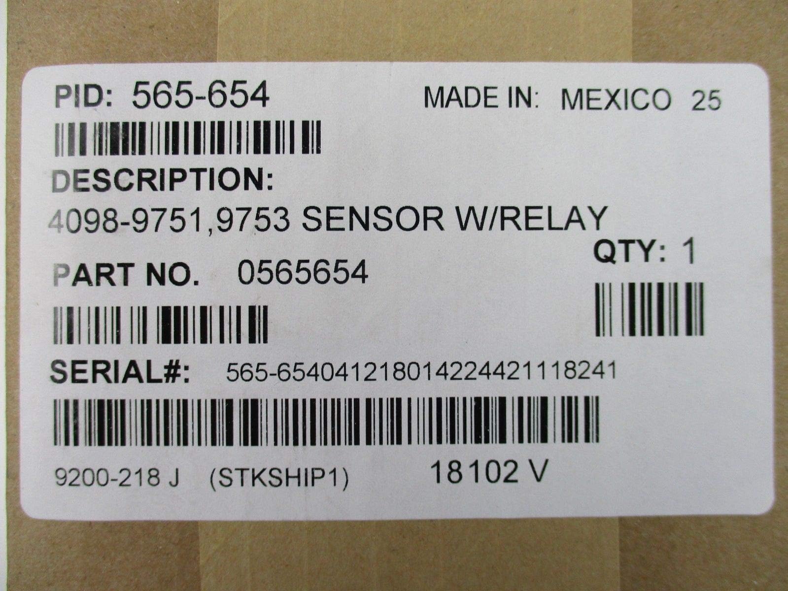 565-654 - 4098-9751/9753 Sensor with Relay