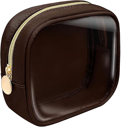 Miniatura 8 de KOTORA Bolsa de maquillaje transparente, bolsa de cosméticos, pequeña bolsa pequeña, bolsa de aseo aprobada por la TSA, bolsas de aseo con