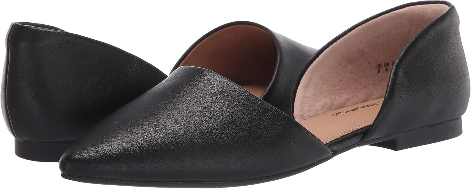 Amazon Essentials Women's D'Orsay Flat Ballet 5 Black
