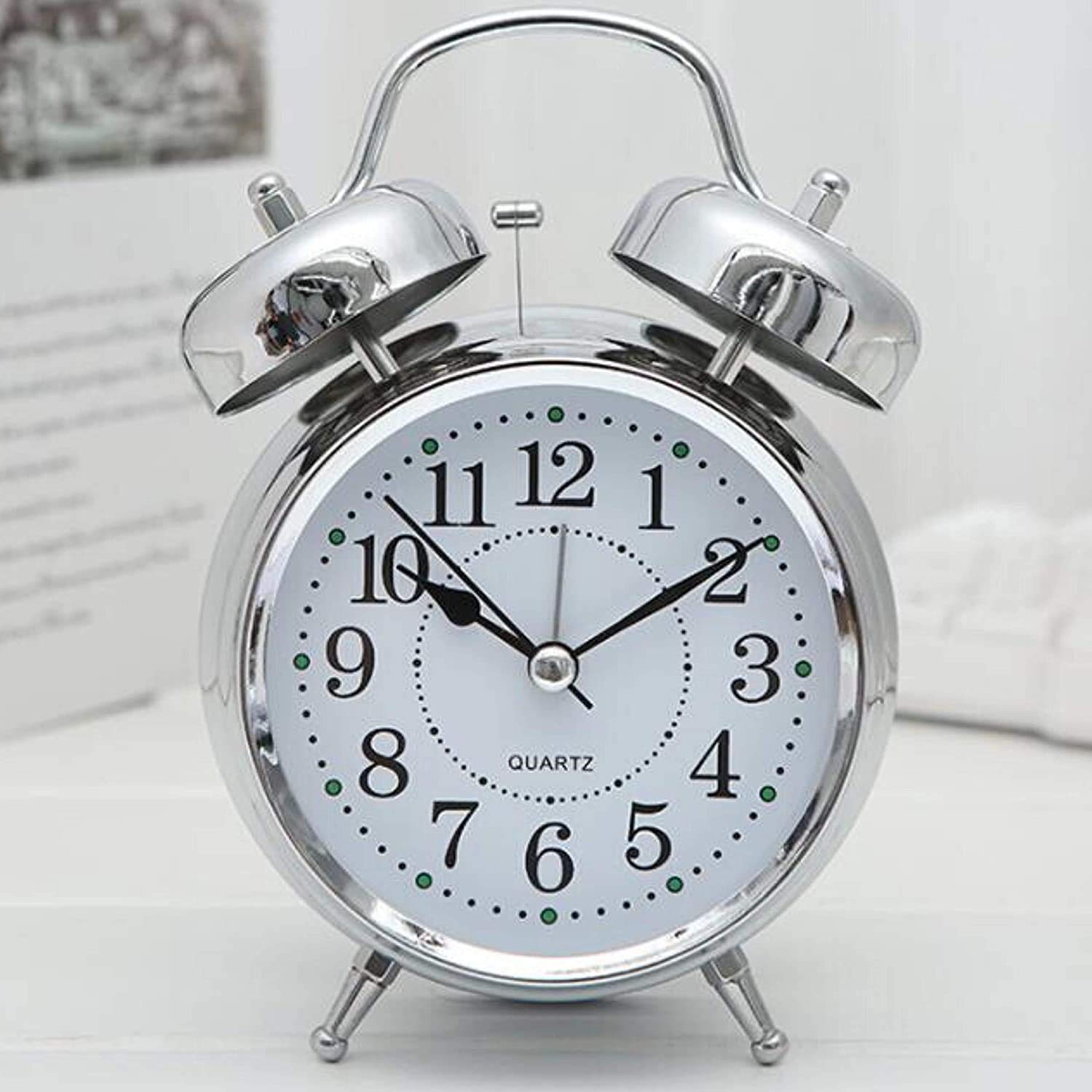 KANSHOKK Twin Bell Alarm Clock at ₹350 – Amazon