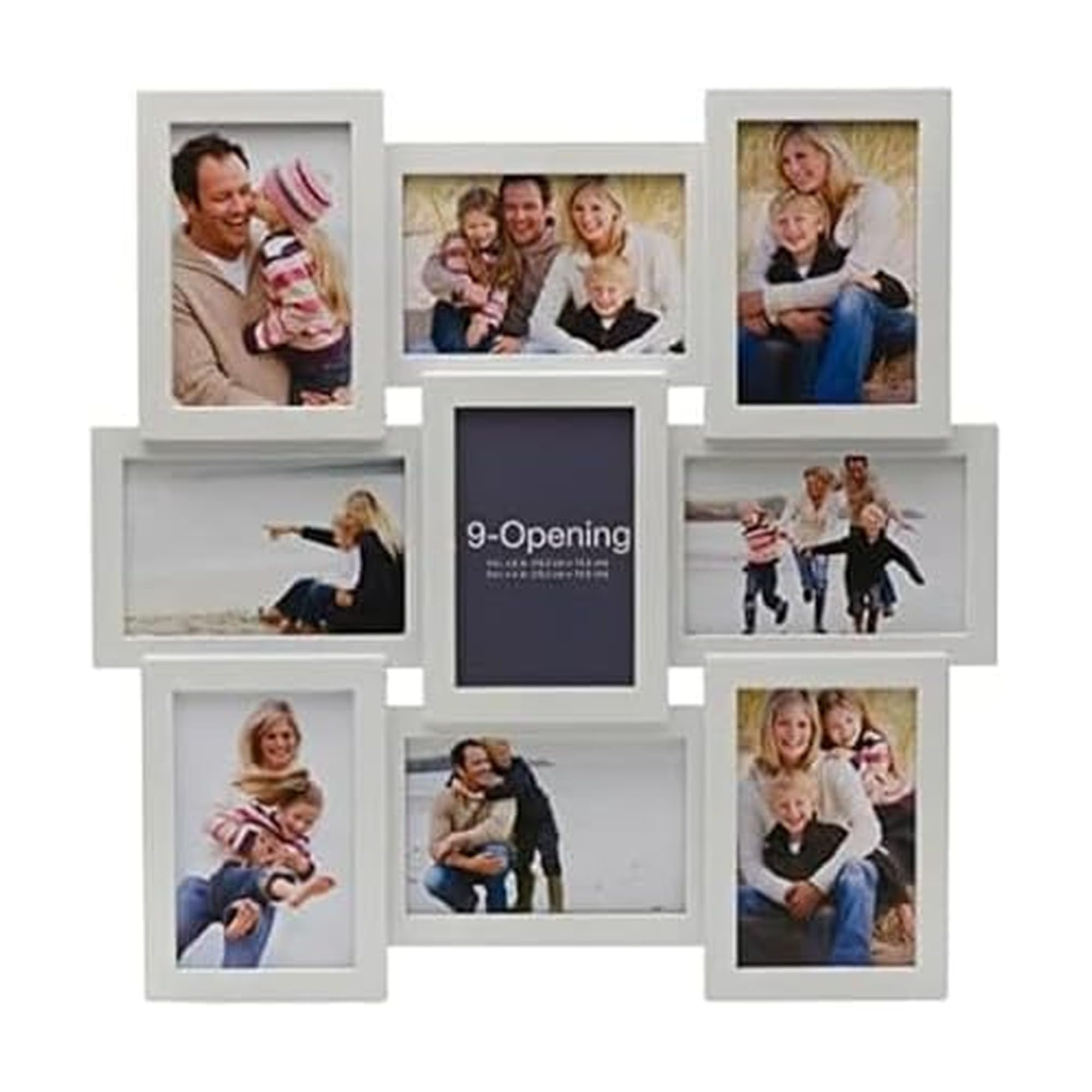 MELANNCO Collage Photo Frame, 9 Pieces, White