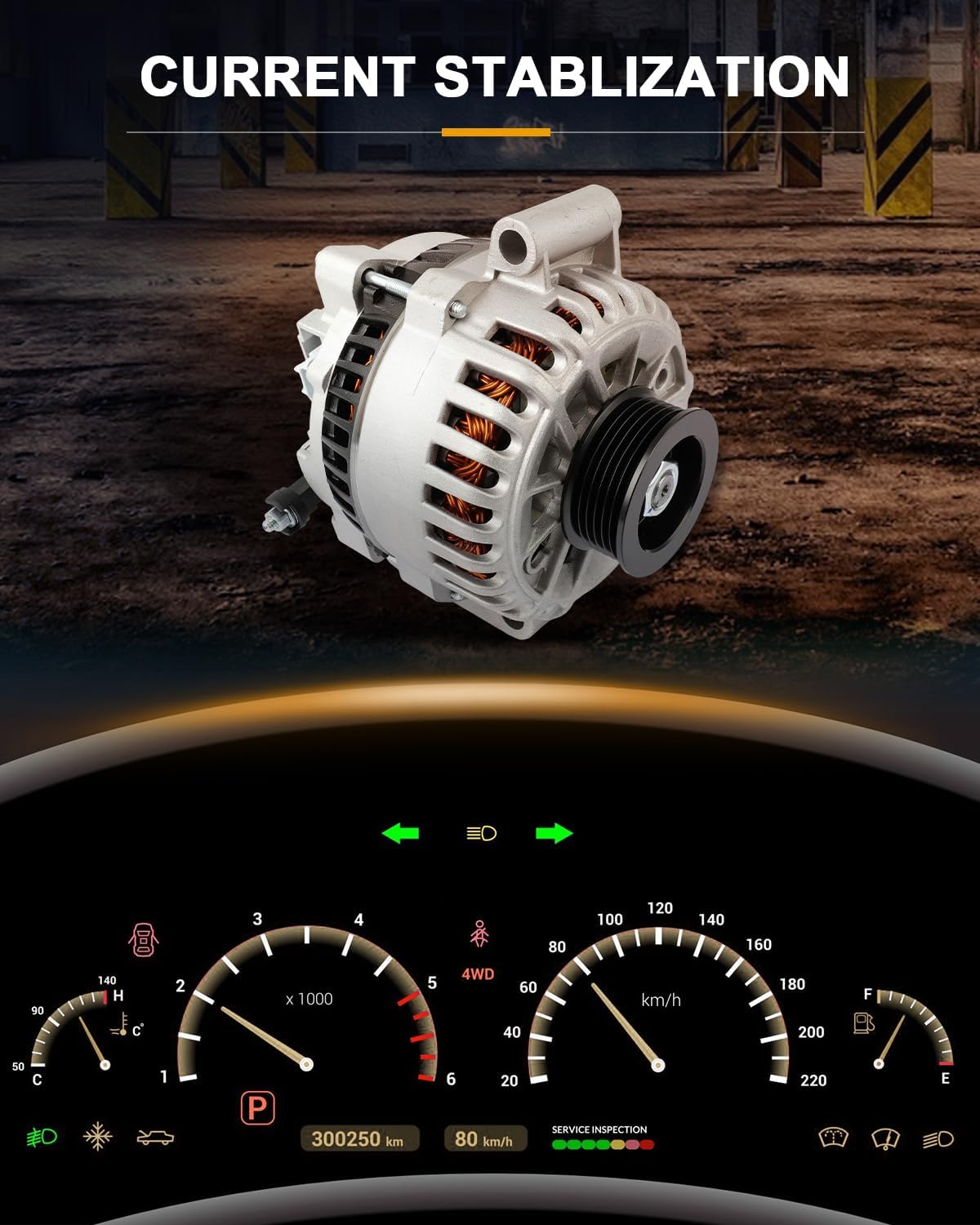 ROADFAR Alternator Compatible 2004-2007 for Ford for Freestar Base 3.9L,2004-2007 for Ford for Freestar Limited 4.2L,2004-2007 for Ford for Freestar LX Base/Plus 4.2L, OE 3F2U-10300-AA