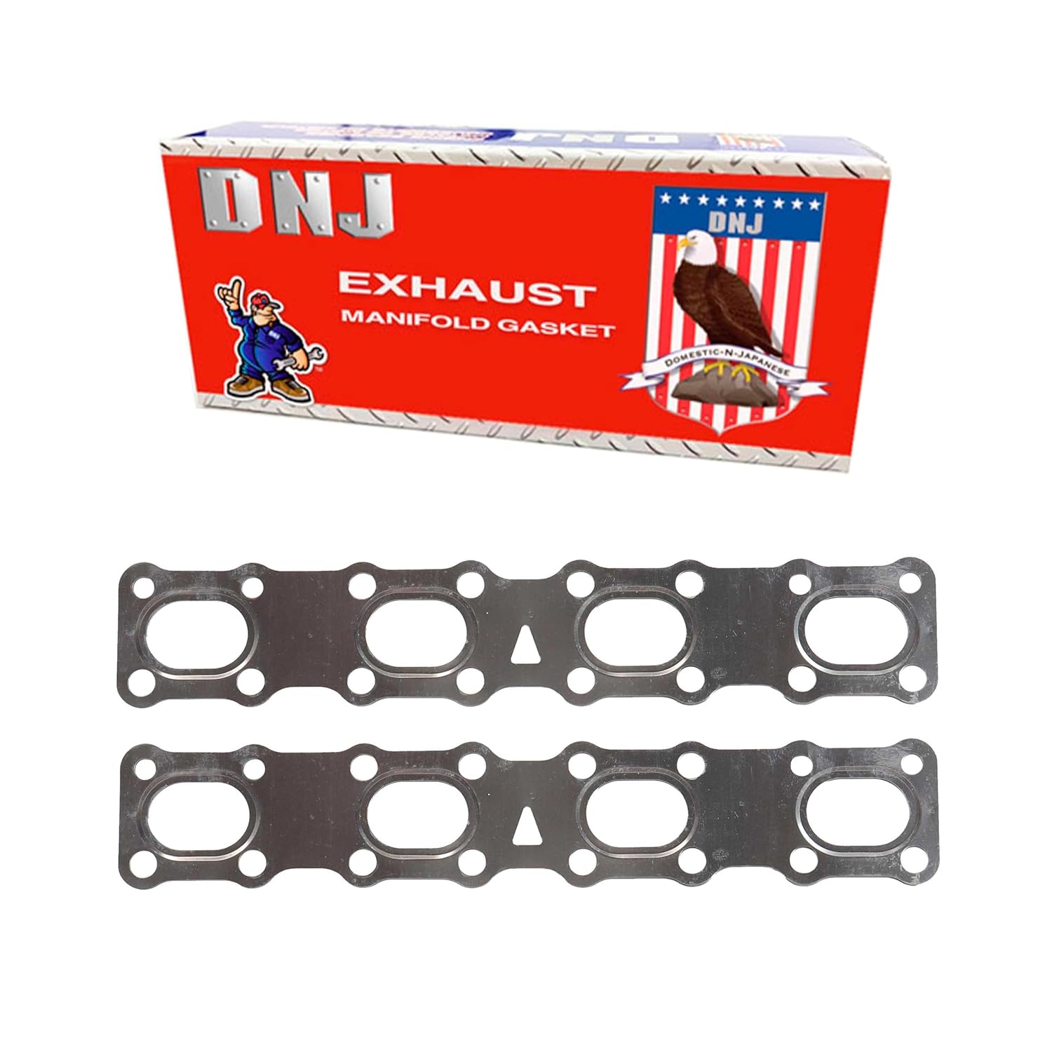 DNJ EG649 Exhaust Manifold Gasket Set for 2004-2017 Infiniti, Nissan Armada, NV2500, NV3500 5.6L V8 32V DOHC 5552cc