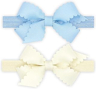 GIFT PACK! Two Mini Scallop Bows with Bands