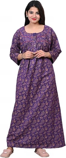 Kripto Katrox Ladies Woollen Winter wear Printed Nighty