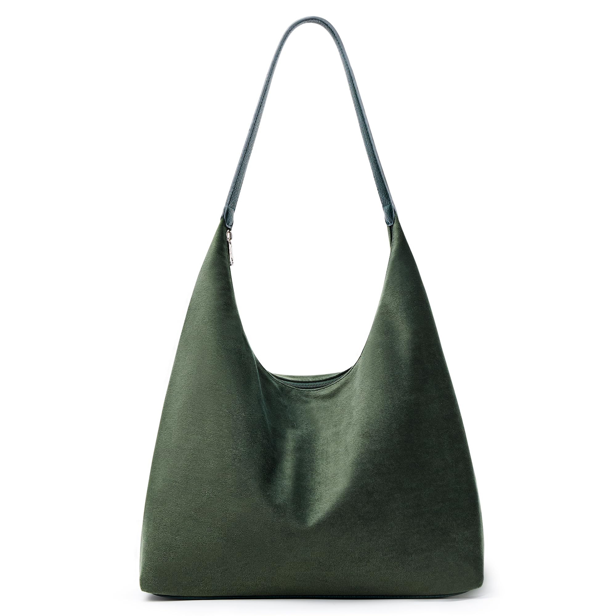 KALIDI Casual Tote Bag Vegan Leather Hobo Zipper Work Bag Weekender Shoulder for Women Shoulder Travel Purse