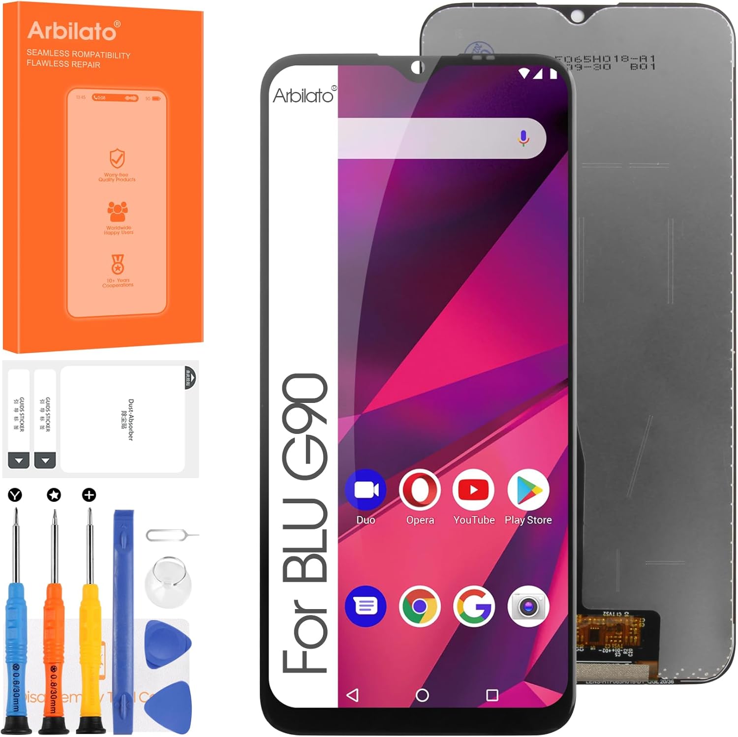 for BLU G90 6.5" Screen Replacement for BLU G90 G0310WW LCD Display Touch Screen Digitizer with Tools