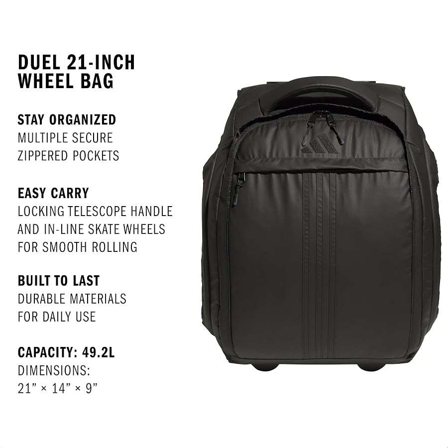 Amazon.com | adidas Duel 21-Inch Wheel Bag | Rolling Wheels