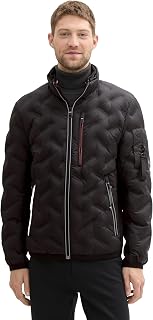 TOM TAILOR Herren 1042489 Hybrid Jacke mit Kapuze im Stehkragen (1er Pack)