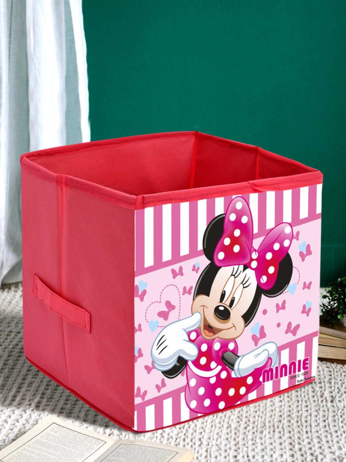 Fun Homes - Disney Print Multipurpose Storage Box - Non Woven Fabric Toy Storage Basket - Foldable Box - Clothes Storage Box - Storage for for Books, Stationary & Cosmetics - Organiser - Pink (B08JVPR239) Amazon Price History, Amazon Price Tracker