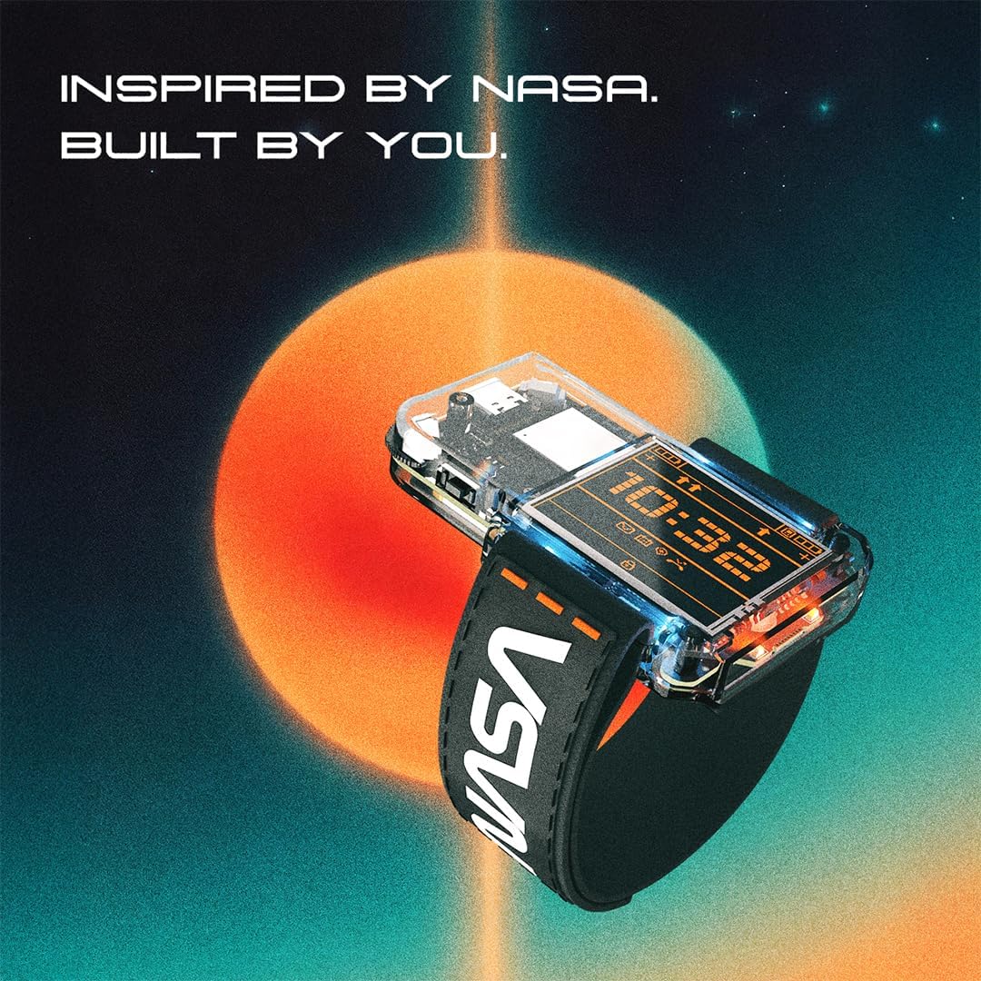 NASA Artemis DIY Smartwatch Kit | Learn Coding, Electronics & Wearable Tech | STEM Gift for Kids & Teens (Ages 9+)