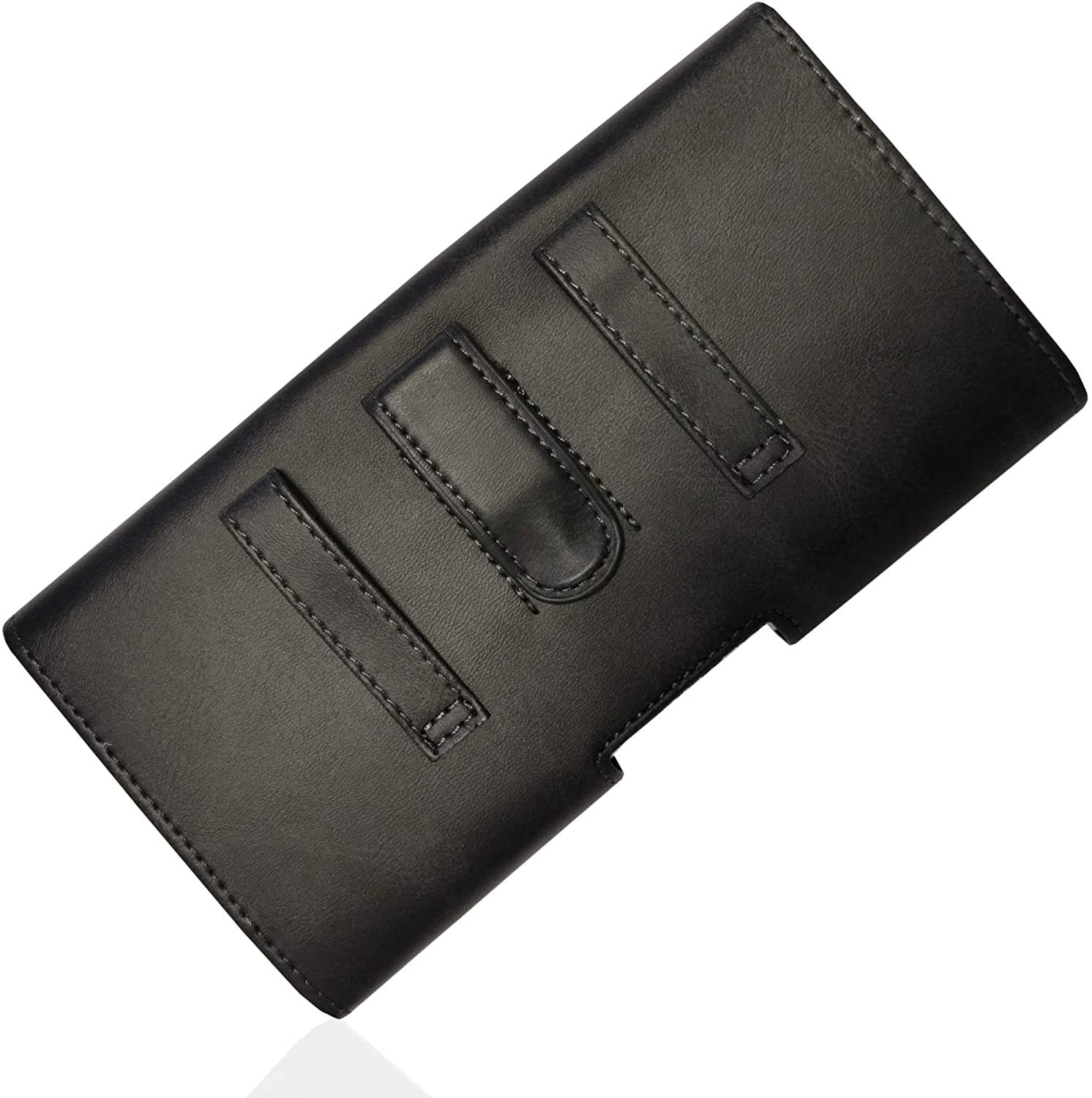 Étui de Ceinture adapté pour Samsung Galaxy A17 A07 A56 A36 A16 A06 A55 A35 A25 A15 A05 A54 A34 A14 A53 A52 S20 FE S22 S23 S24 S25 S26 Ultra 5G | Pochette de Ceinture avec Clip et Passant | 1A Noir