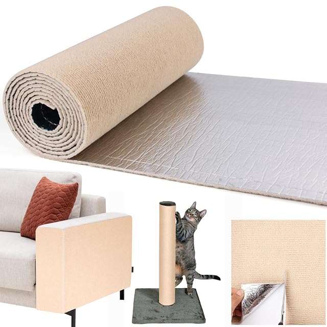 Alfombrilla autoadhesiva para rascar gatos, 200 cm x 40 cm, para hacer uno mismo