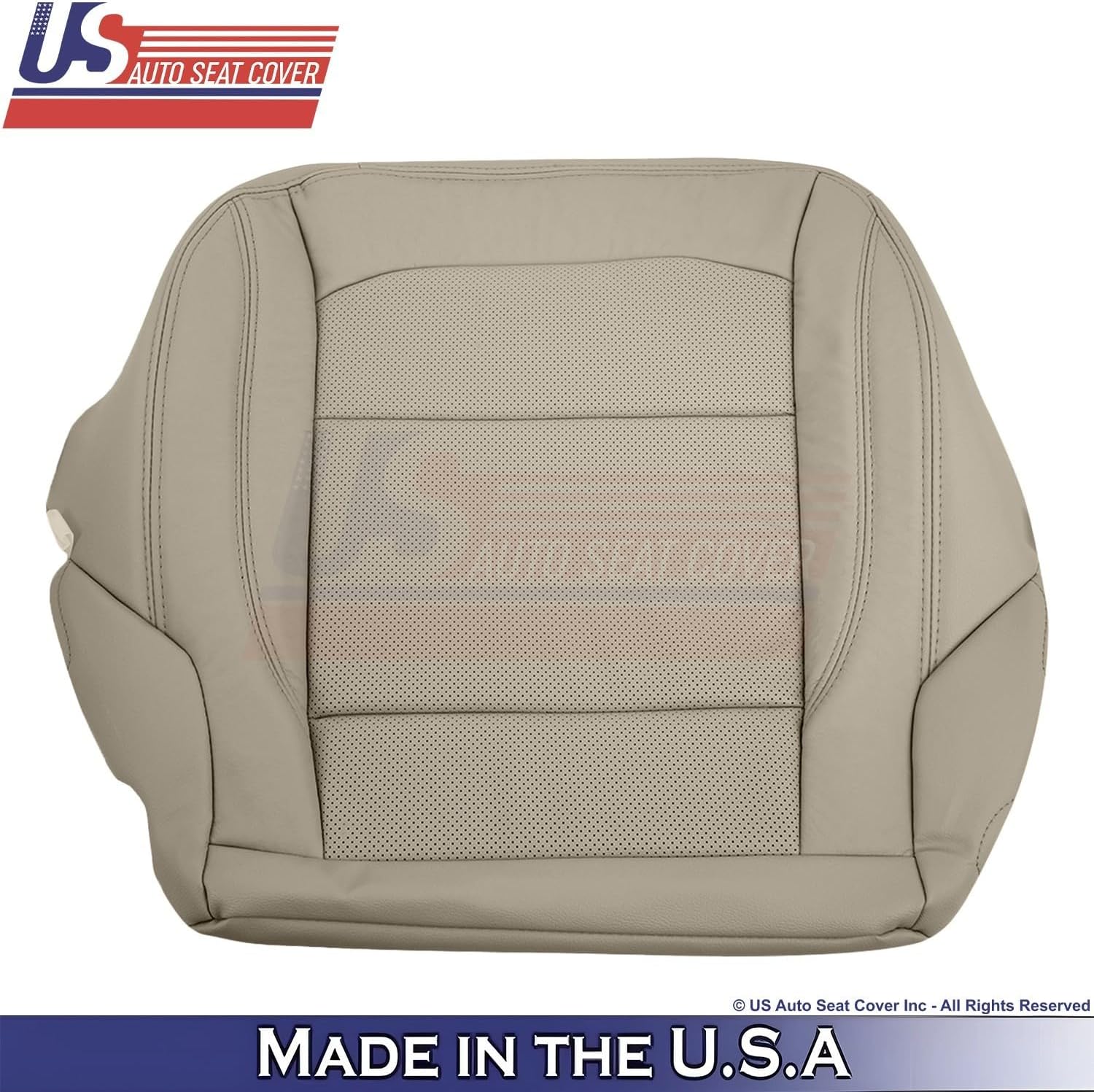 2016-2019 fits Ford Explorer Driver Bottom Leather Perf Cover Med Light Camel