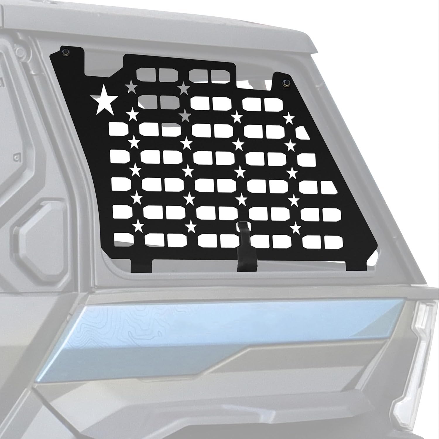 Rear Side Window Molle Panels for Polaris XPEDITION ADV/ ADV5 24-25, Aluminum Rear Windows Protective Decoration for Polaris XPEDITION ADV/ ADV5 2024-2025 Accessories