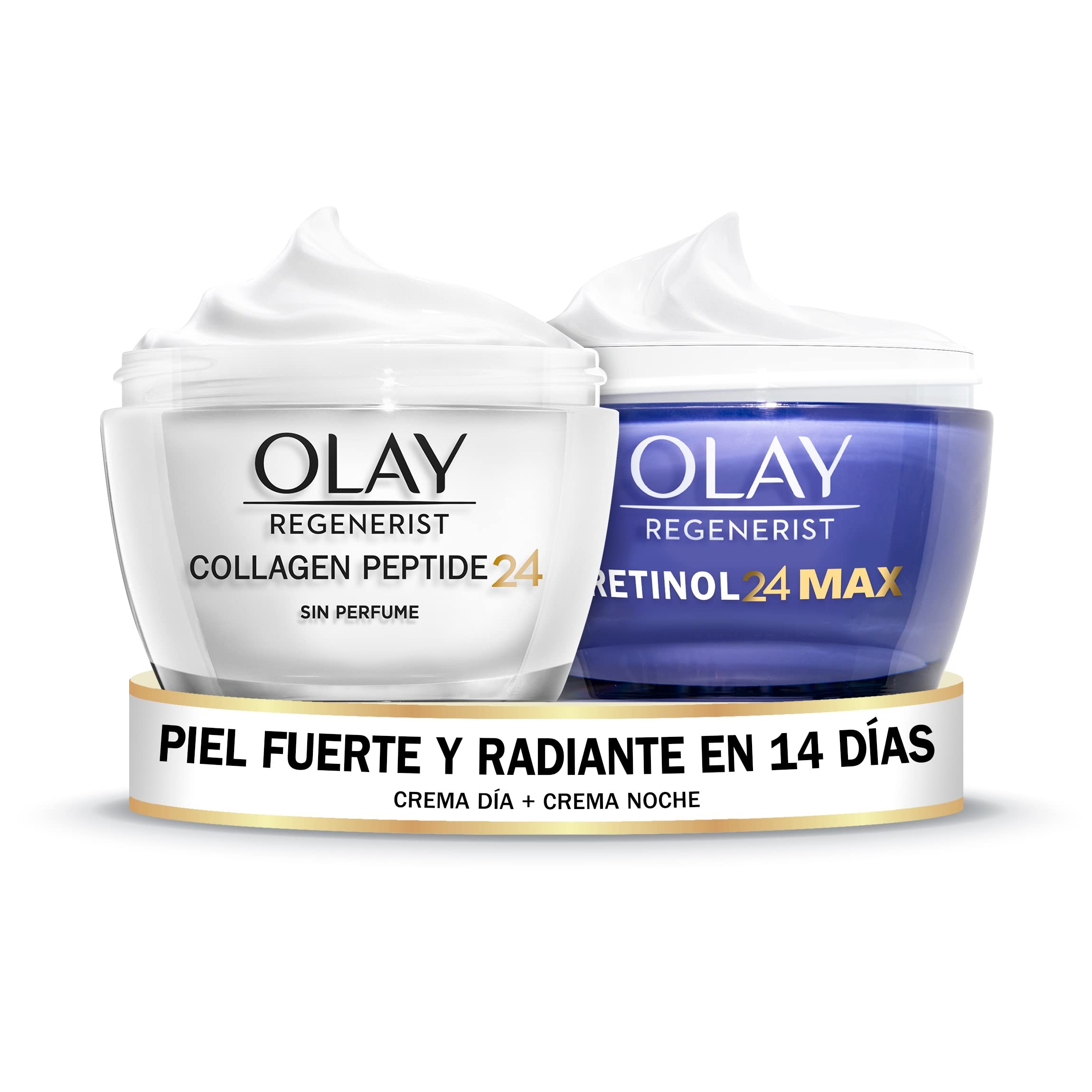 Olay Regenerist Retinol24 MAX Noche Crema, 50 ml + Olay Regenerist Collagen Peptide24 Crema de Día Sin Perfume