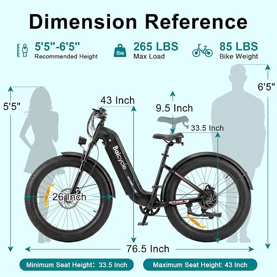 Electric Bike for Adults, 3000W Peak Motor, 100 Miles Long Range, 35 MPH Top Speed Ebike with 52V 31.5Ah Removable Battery, 26 All-Terrain Fat Tire E Bike, Dual Disc Brakes, 7-Speed