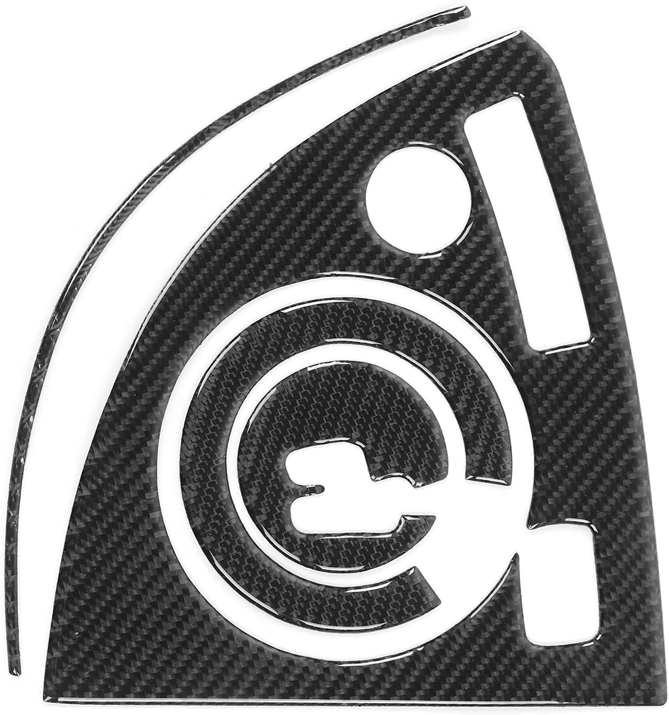 4 個のカーボンファイバーギアシフトパネルカバーステッカーコンソール装飾プリウス 2012-2015 RHD に適合