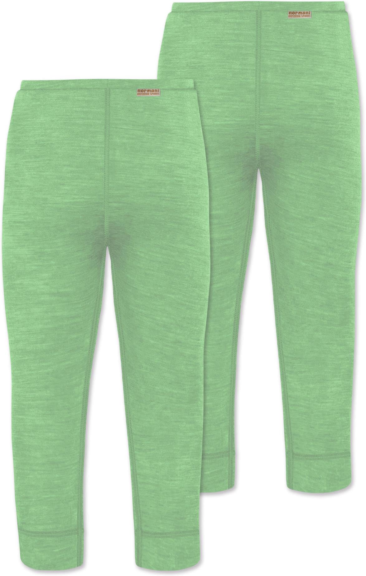 normani 2er Pack Baby Merinohose Merinoleggings Lange Unterhose Wollhose Winterhose - 100% Merinowolle