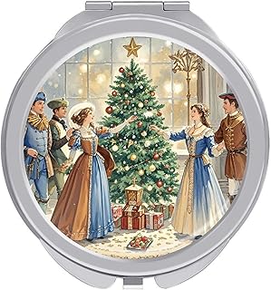 Portable Folding Travel Makeup Mirror, Retro ...