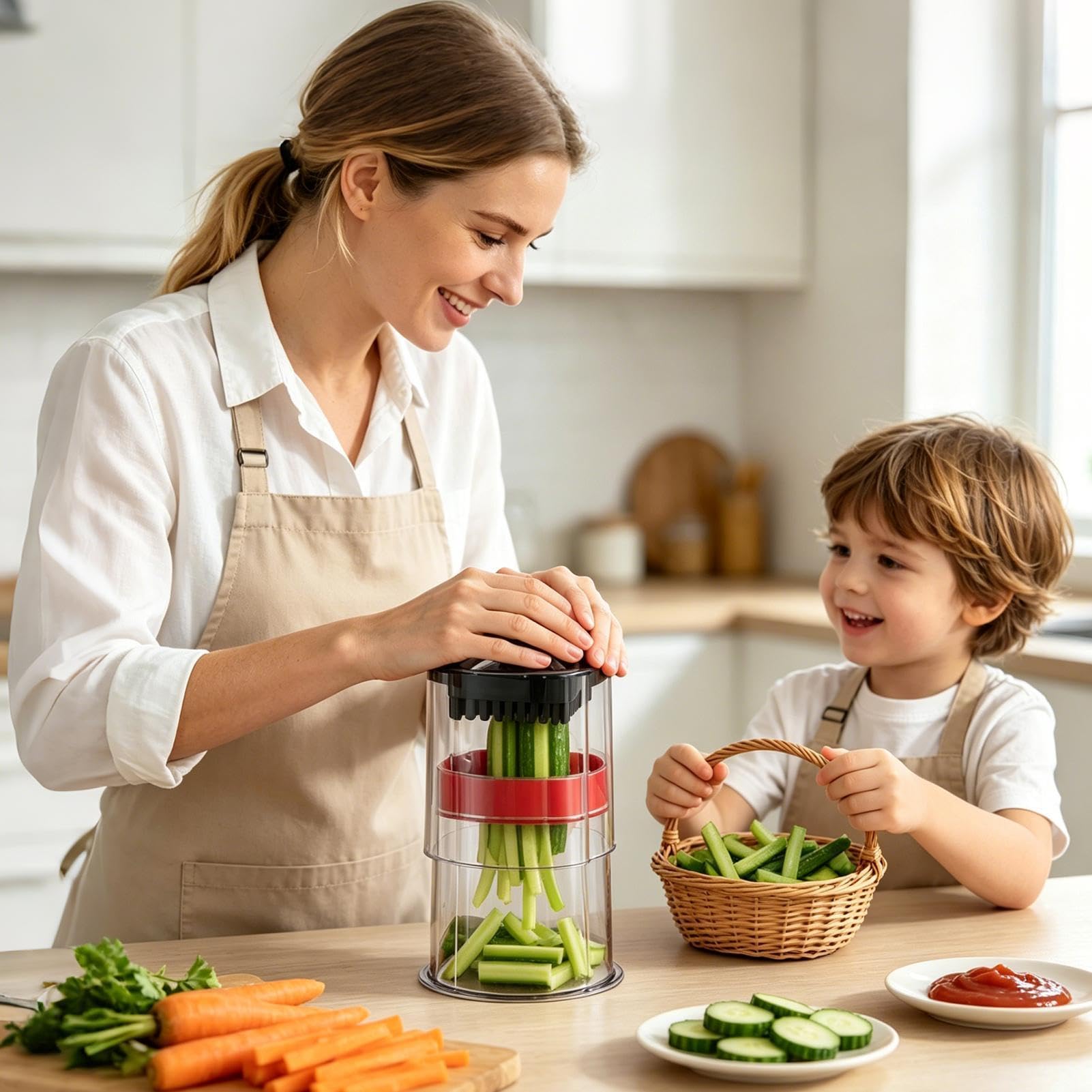 Picadora Verduras Prensa Manual Cortador Y Procesador De Alimentos | Picadora Multifuncional Para Verduras Zanahoria Col Patata Ajo Queso Hogar Cocina Restaurante