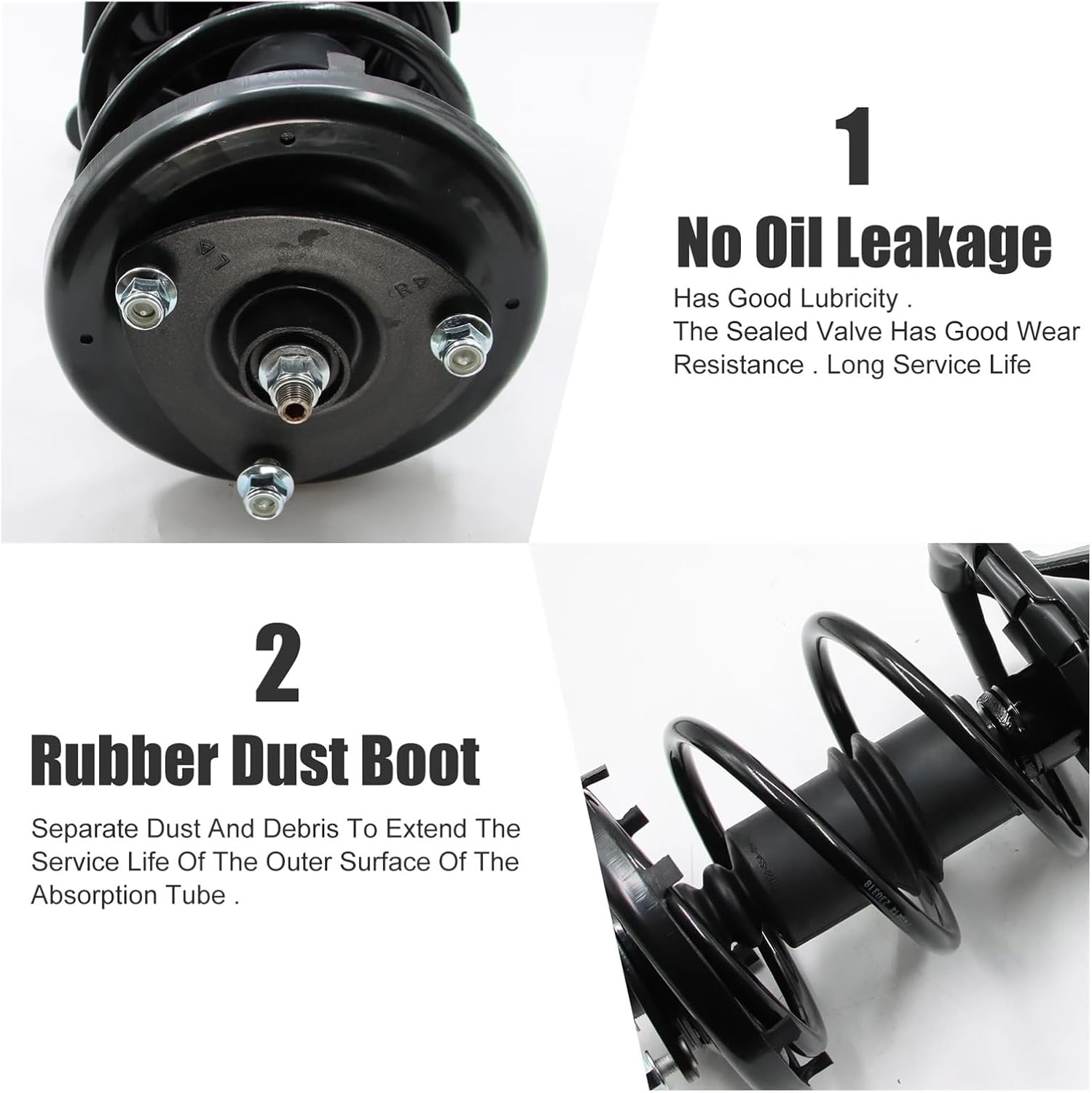 2PCS Front Struts Shock Coil Spring Compatible With 2001-2005 Civic 2001-2003 Acura EL